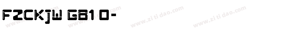 fzckjw gb1 0字体转换
